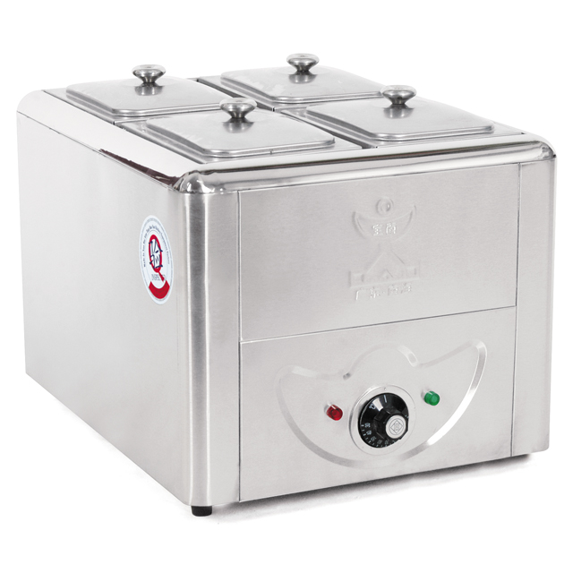 Bain Marie Food Warmer - خزانة عرض تجارية لتسخين الطعام للصلصات