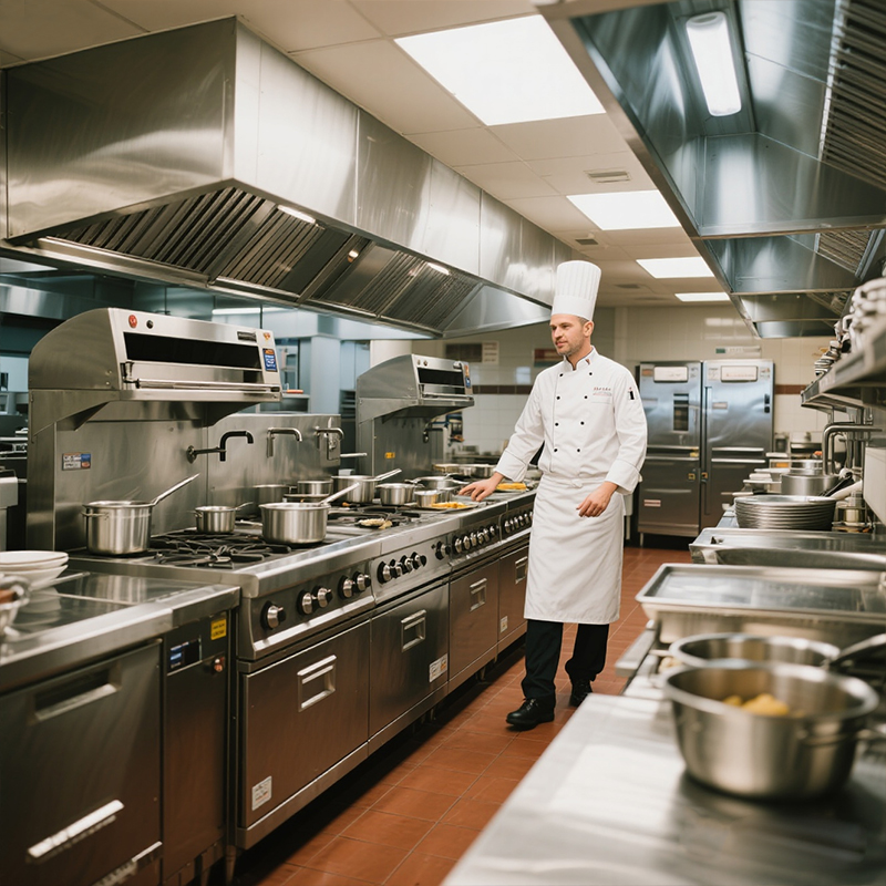 Commercial Kitchen Gas Line - الفولاذ المقاوم للصدأ معدات الوجبات السريعة