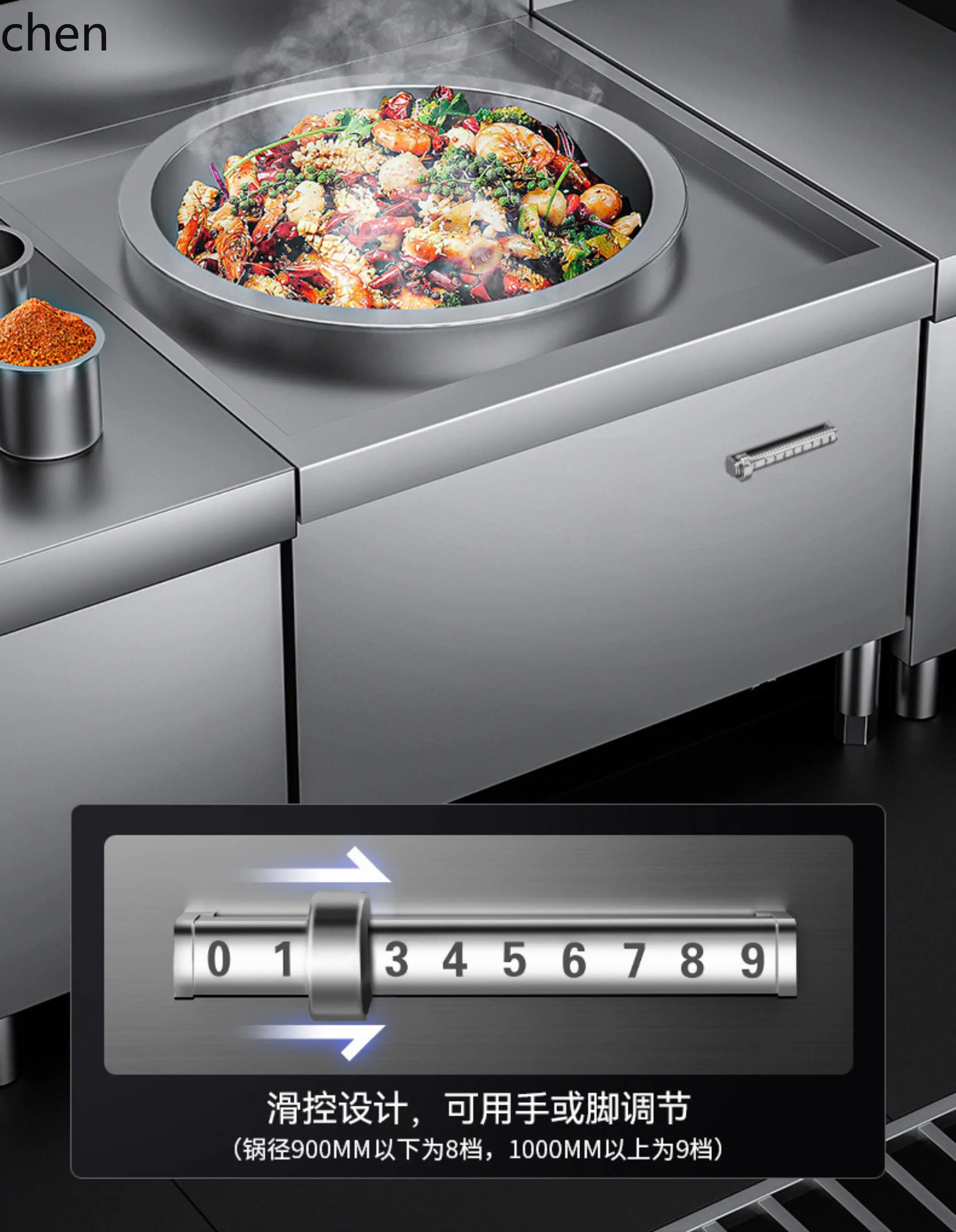 Commercial Rice Cooker - موقد حثي تجاري ZML، موقد كبير