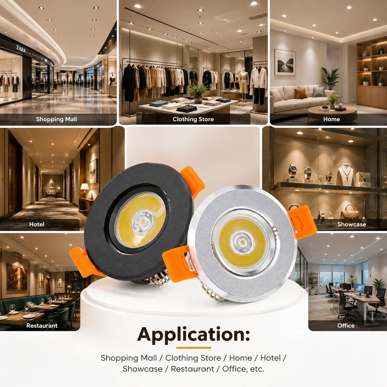 Commercial Kitchen Ceiling - مصباح سقف LED قابل للتعديل من