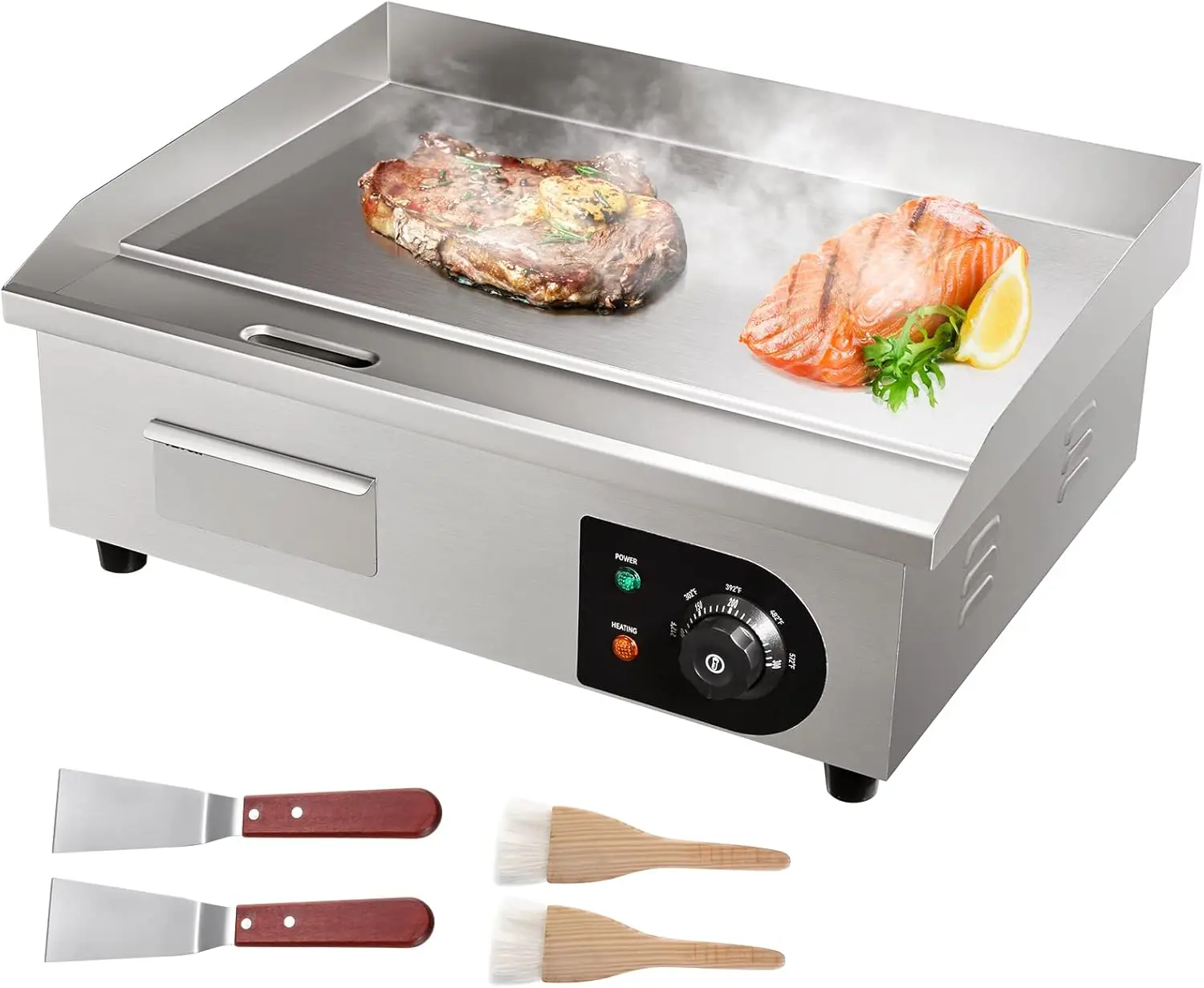 Electric Griddle Flat Top - شواية كهربائية تجارية مقاس 22 بوصة