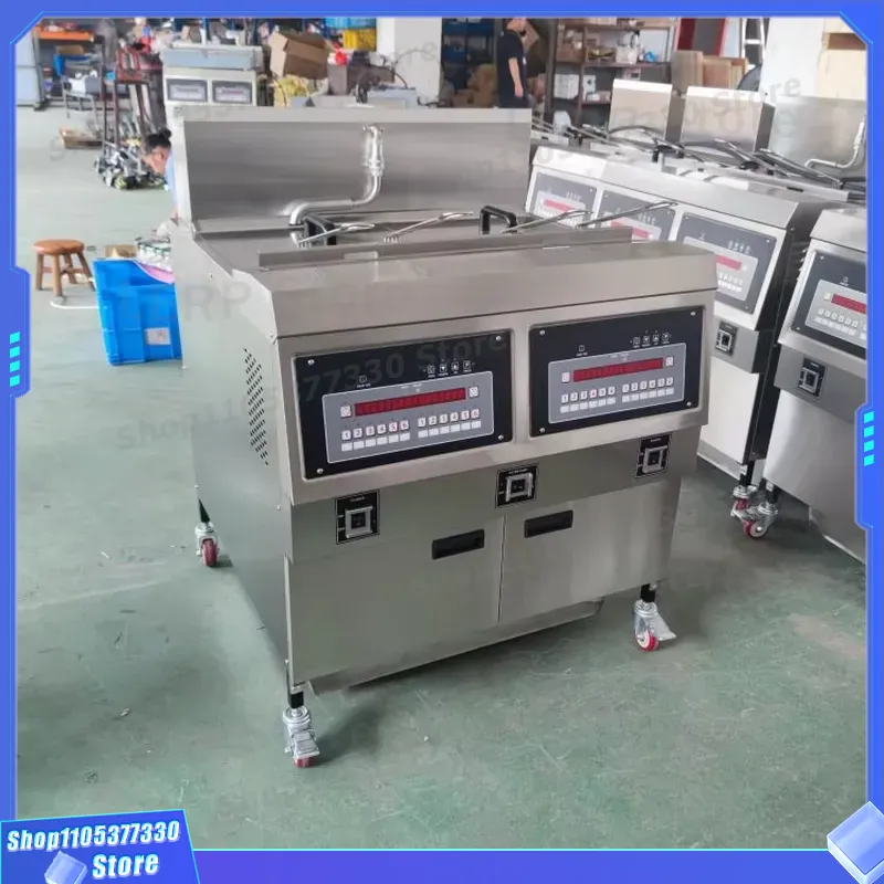 Commercial Kitchen Store - مقلاة كهربائية تجارية مزدوجة الحوض تعمل
