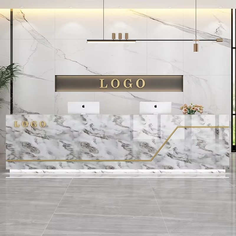Commercial Kitchen Design - مكاتب استقبال صالون فاخرة، عداد الخروج،
