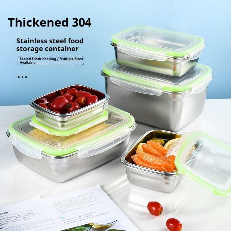 Commercial Kitchen Organization - مجموعة صناديق الغداء المصنوعة من الفولاذ