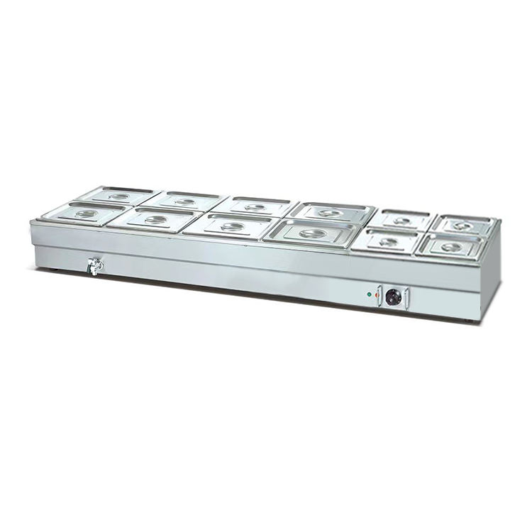 Bain Marie Food Warmer - سخان طعام كهربائي تجاري من الفولاذ