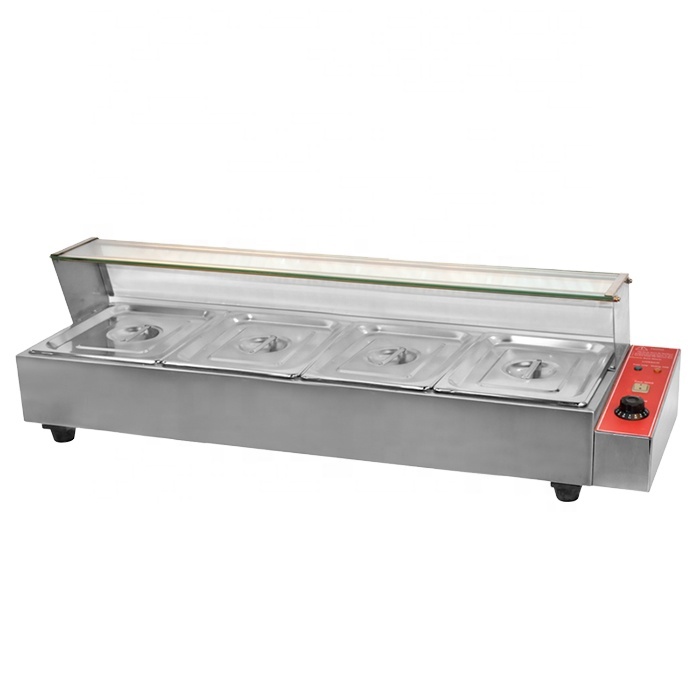 Bain Marie Food Warmer - غلاية حساء كهربائية تجارية عرض باين