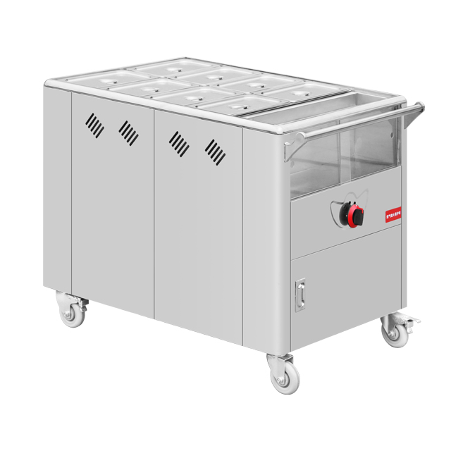 خزانة عرض تجارية لتسخين الطعام - مراجعة Bain Marie Food Warmer وسعره