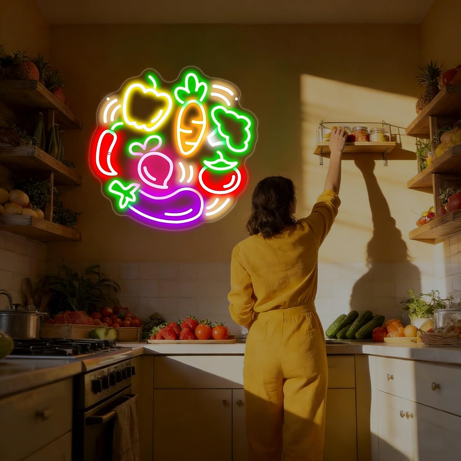 لافتة نيون LED على شكل خضروات، - مراجعة Commercial Kitchen Store وسعره