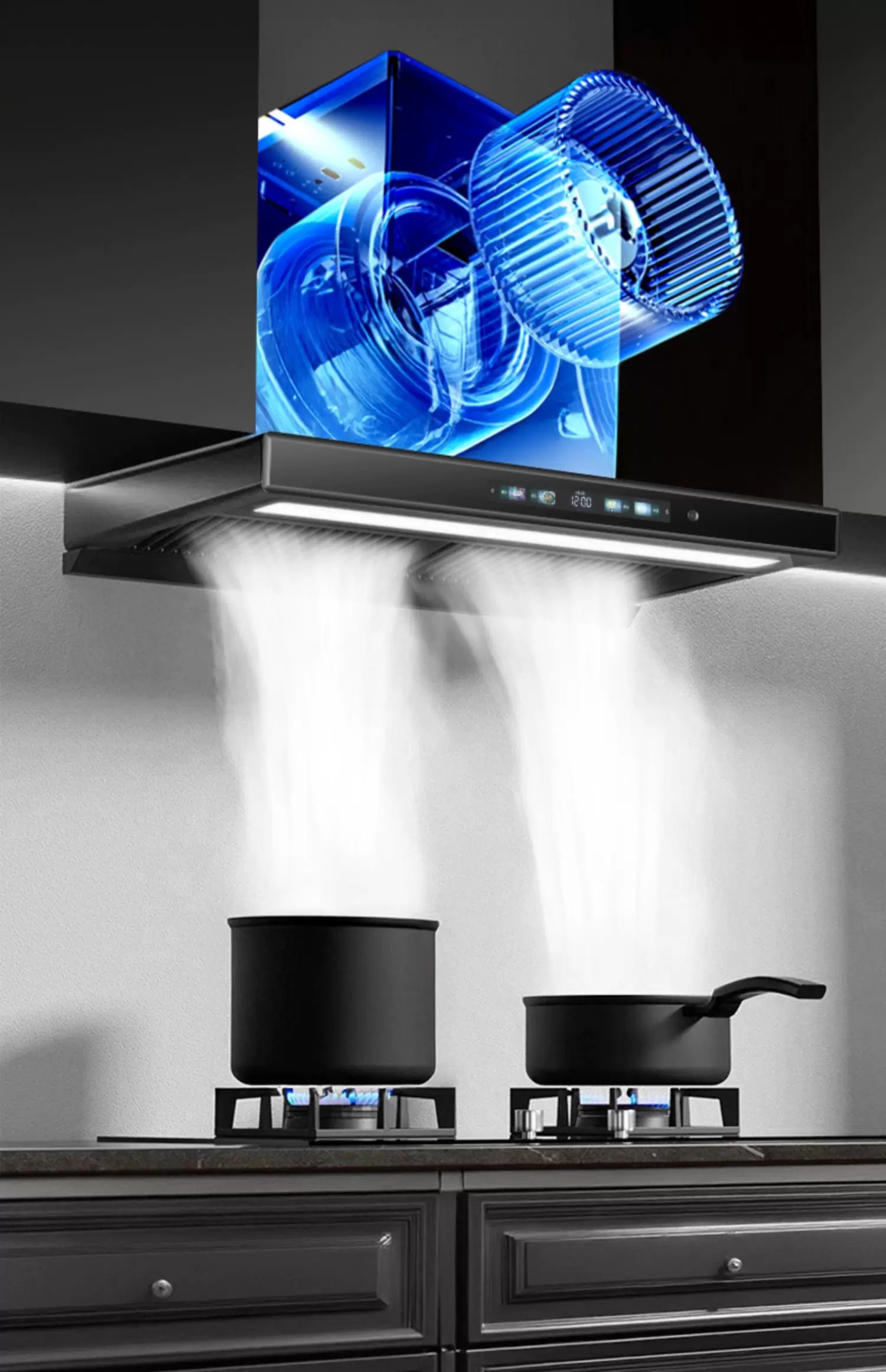 شفاط تجاري على شكل حرف T مع شف - مراجعة Commercial Kitchen Chimney وسعره