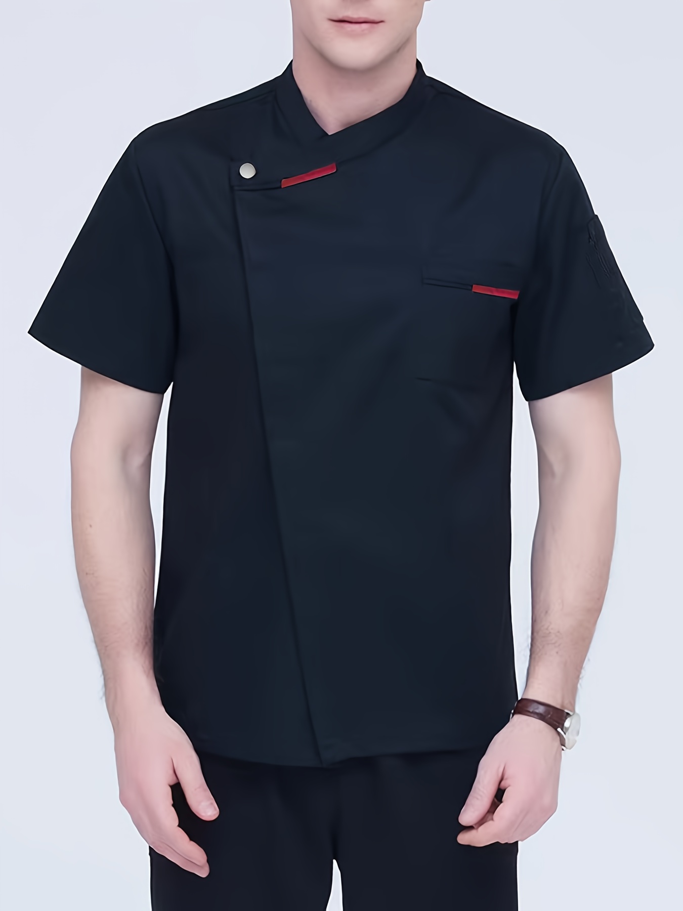 زي طهاة أنيق للرجال بأكمام قصي - مراجعة Commercial Kitchen Services وسعره