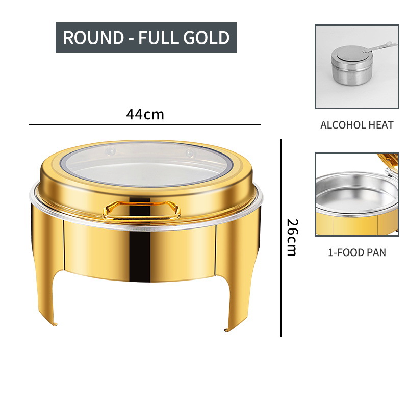 الذهب 6L الفولاذ المقاوم للصدأ - مراجعة Bain Marie Food Warmer وسعره