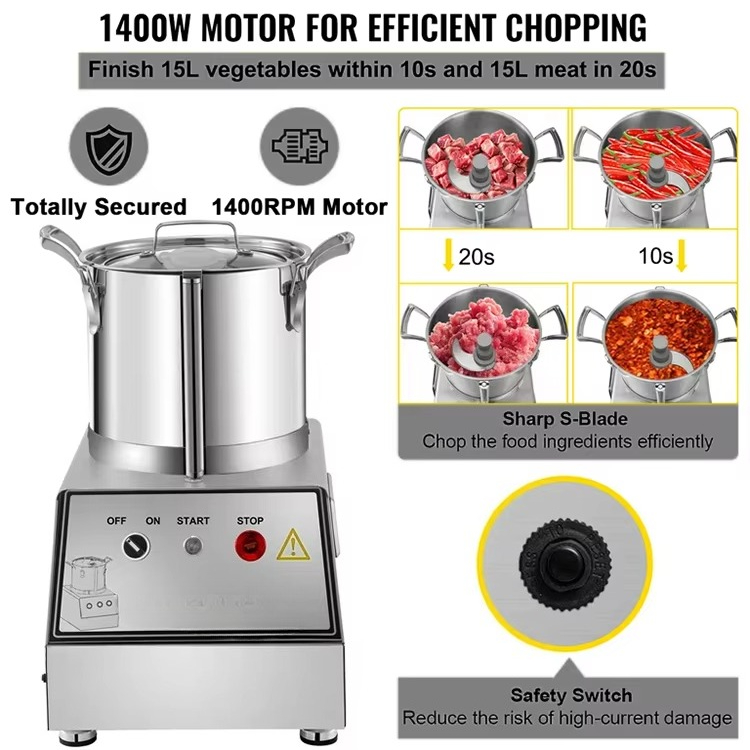 آلة تقطيع وفرم وخلط الخضروات و - مراجعة Commercial Kitchen Grinder وسعره