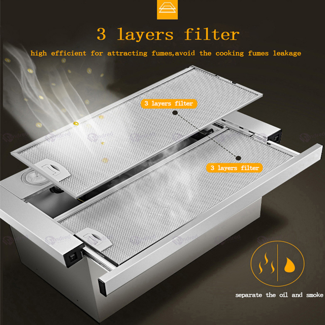 شفاط مطبخ مدمج من الستانلس ستي - مراجعة Commercial Kitchen Chimney وسعره