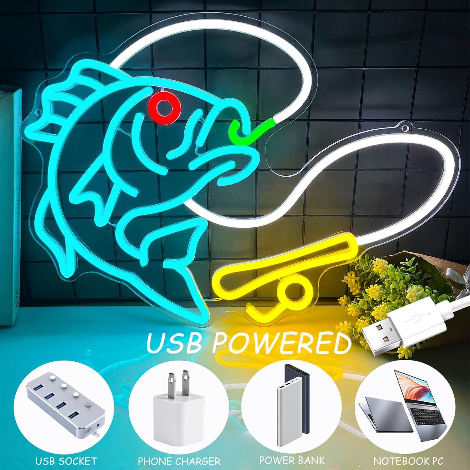 لافتة نيون على شكل خطاف صيد، أ - مراجعة Commercial Kitchen Store وسعره
