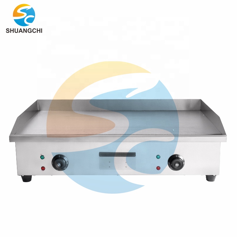 Shuangchi التجارية الكهربائية  - مراجعة Electric Griddle Flat Top وسعره