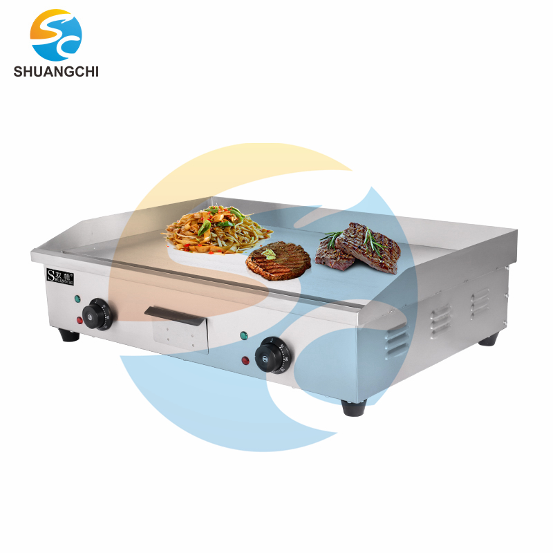 Shuangchi التجارية الكهربائية  - مراجعة Electric Griddle Flat Top وسعره