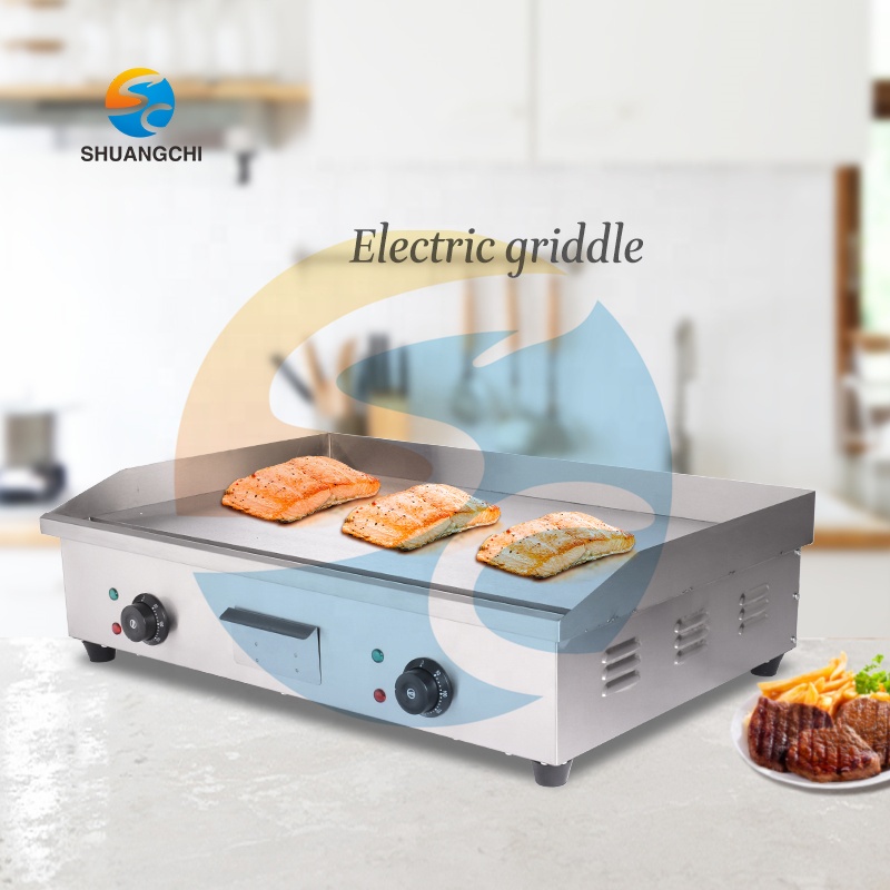 Shuangchi التجارية الكهربائية  - مراجعة Electric Griddle Flat Top وسعره