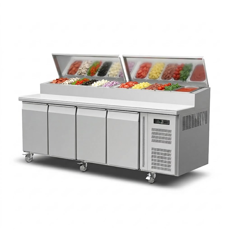 ثلاجة تحضير السندويتشات والبيت - مراجعة Commercial Kitchen Fridge وسعره