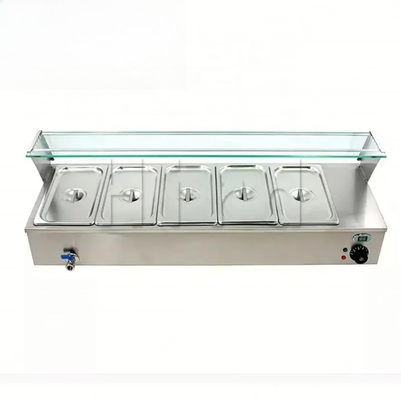 سخان طعام تجاري يعمل بالغاز من - مراجعة Bain Marie Food Warmer وسعره