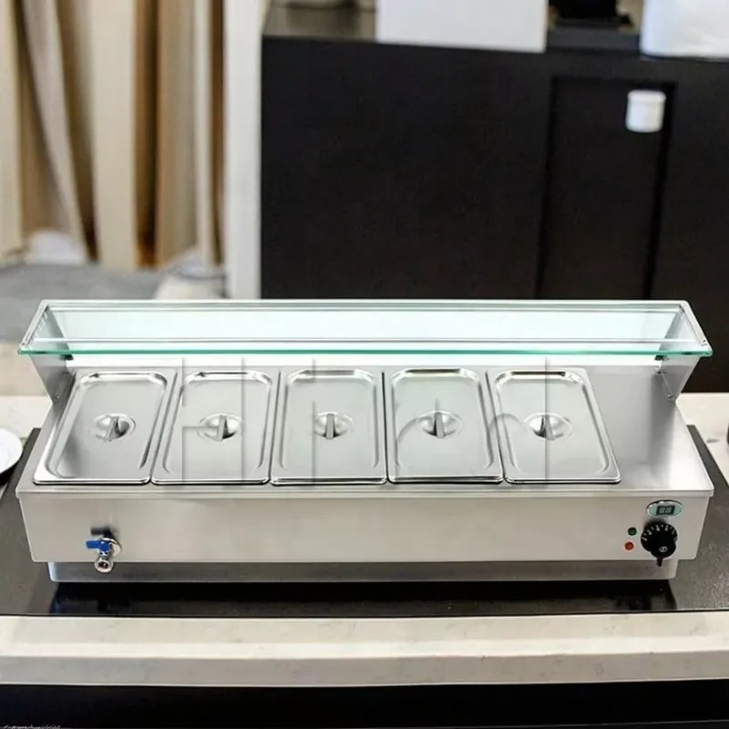 سخان طعام تجاري يعمل بالغاز من - مراجعة Bain Marie Food Warmer وسعره
