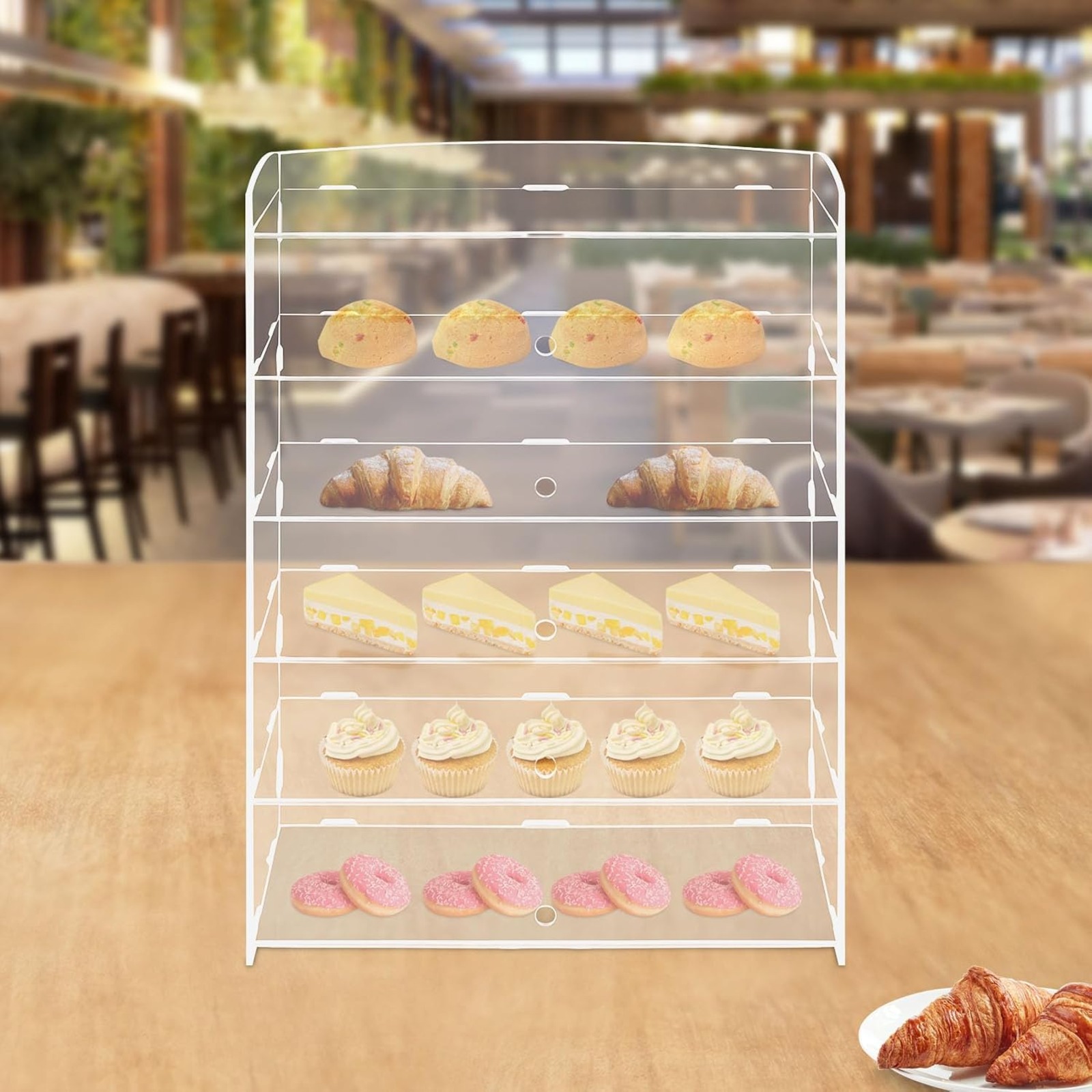 خزانة عرض أكريليك شفافة من 5 ط - مراجعة Commercial Kitchen Store وسعره