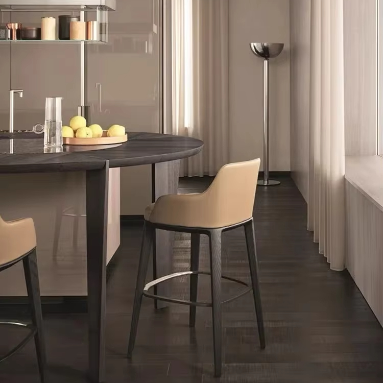 مقعد مرتفع أنيق ومريح من الجلد - مراجعة Commercial Kitchen Design وسعره