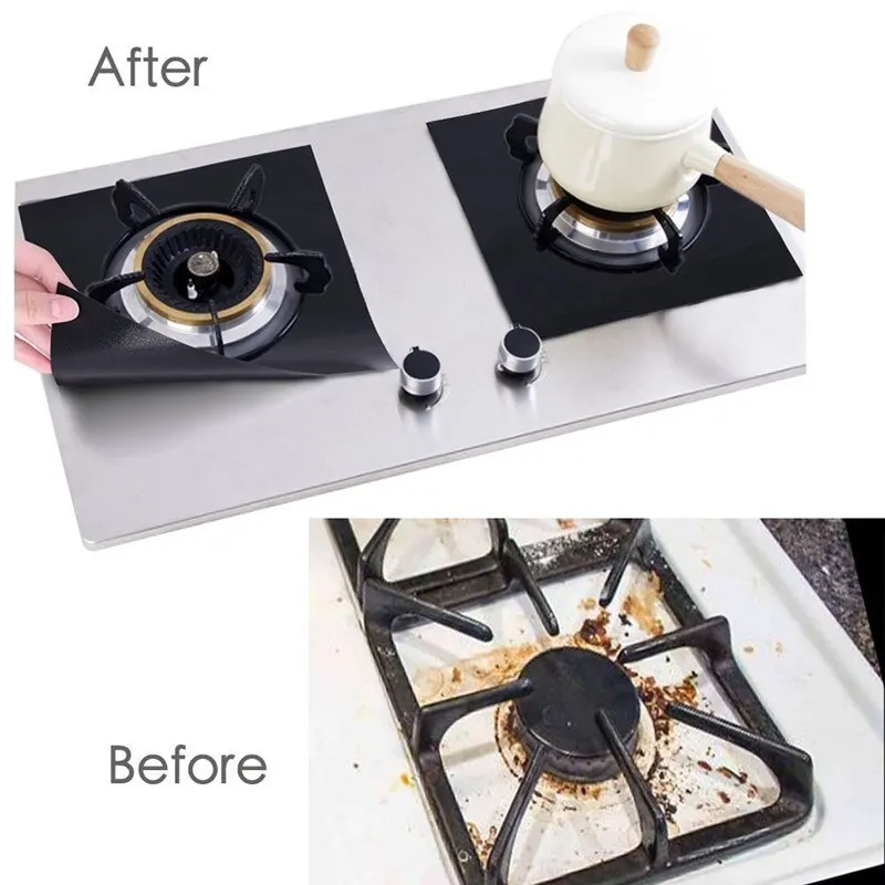 4 قطعة موقد غاز حامي غطاء طباخ - مراجعة Commercial Kitchen Hood Cleaning وسعره