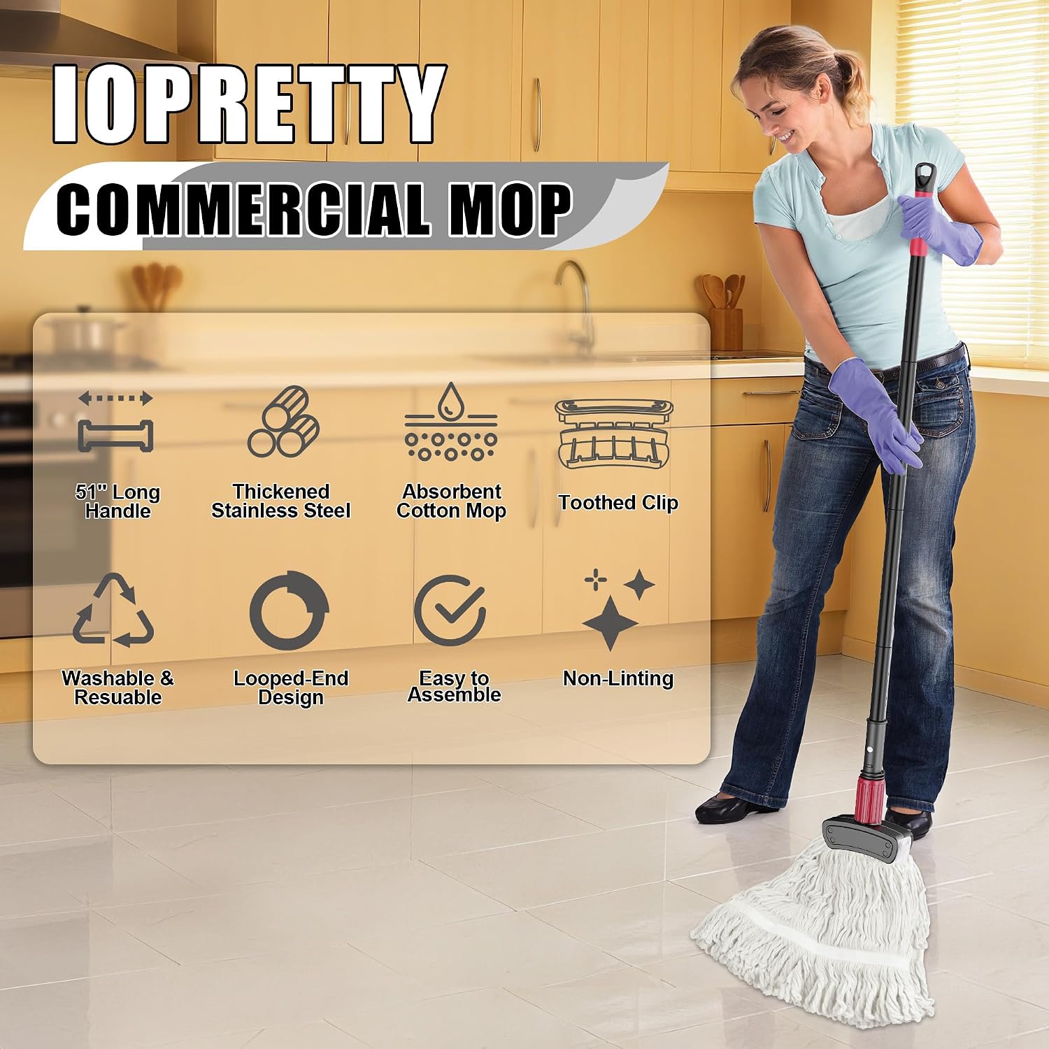 ممسحة تجارية لتنظيف الأرضيات ب - مراجعة Commercial Kitchen Tile Flooring وسعره