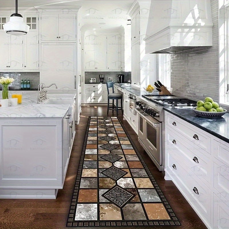 سجادة مطبخ VIKAMA بنمط هندسي ر - مراجعة Commercial Kitchen Tile Flooring وسعره