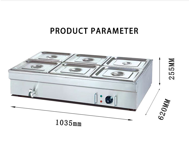 سخان طعام كهربائي تجاري من الف - مراجعة Bain Marie Food Warmer وسعره