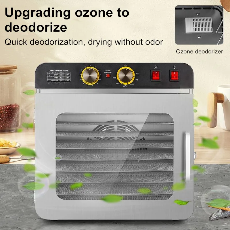 10 طبقة الفولاذ المقاوم للصدأ  - مراجعة Commercial Food Dehydrator وسعره