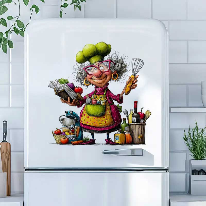 ملصقات مضحكة للسيدات في المطبخ - مراجعة Commercial Kitchen Fridge وسعره