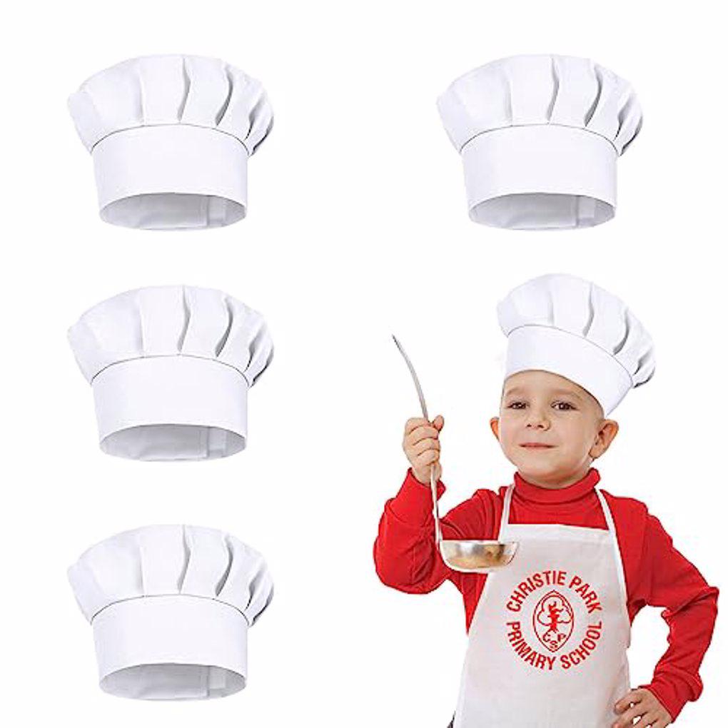 4 قطع قبعات طهاة بيضاء للأطفال - مراجعة Commercial Kitchen Services وسعره