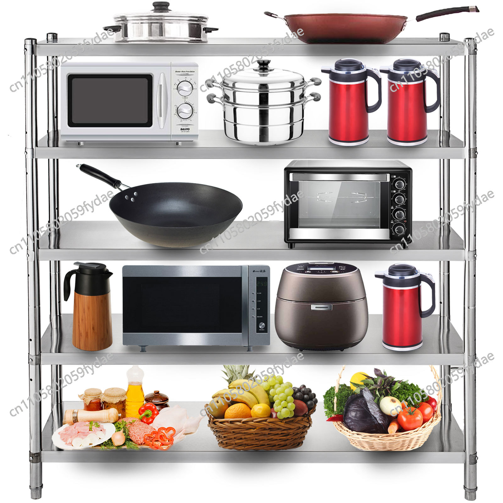 رف تخزين تجاري من الفولاذ المق - مراجعة Commercial Kitchen Store وسعره